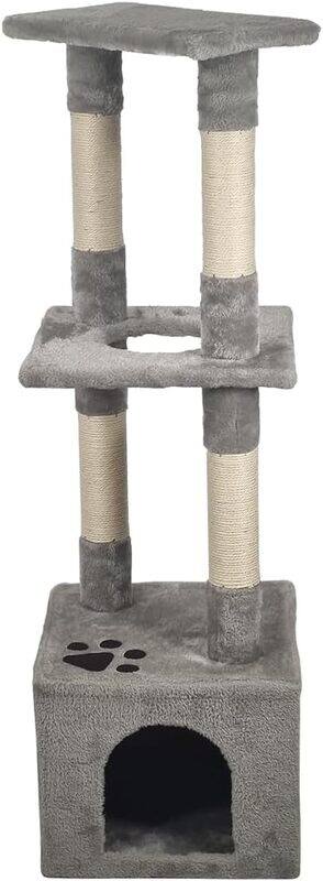 MAJIBAO Cat Tree Scratching tower with a soft fabric condo for indoor cat, top wide perch and sisal covered scratching posts, cat sky view window. Grey (110cm
MAJIBAO Cat Tree Scratching tower with a soft fabric condo for indoor cat, top wide perch and sisal covered scratching posts, cat sky view window. Grey (110cm