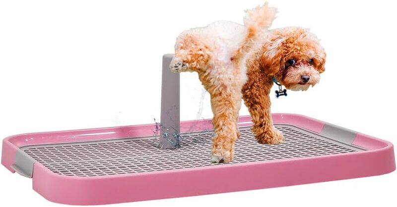 MAJIBAO Dog potty tray toilet, Indoor and Outdoor pee pad holder with standing post, Dog training tray for small medium dogs , Keep Paws dry and floor clean (
MAJIBAO Dog potty tray toilet, Indoor and Outdoor pee pad holder with standing post, Dog training tray for small medium dogs , Keep Paws dry and floor clean (