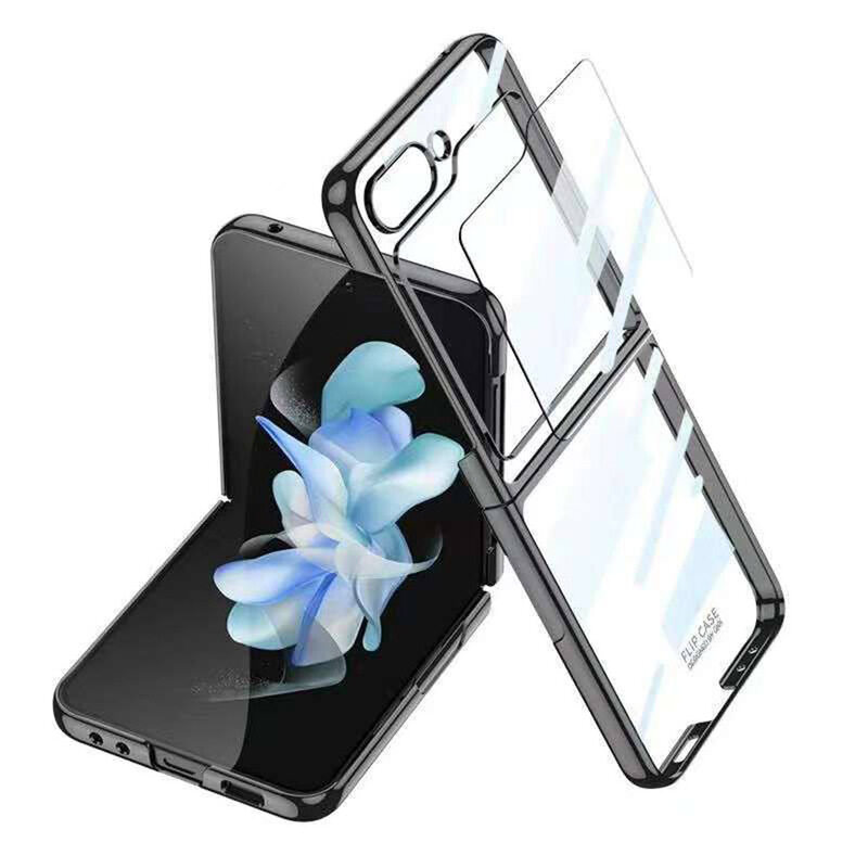 Not Applicable MARGOUN For Samsung Galaxy Z Flip 5, Electroplate Frame Clear Hard Case Transparent Full Protection Back Case Cover/Black
Not Applicable MARGOUN For Samsung Galaxy Z Flip 5, Electroplate Frame Clear Hard Case Transparent Full Protection Back Case Cover/Black