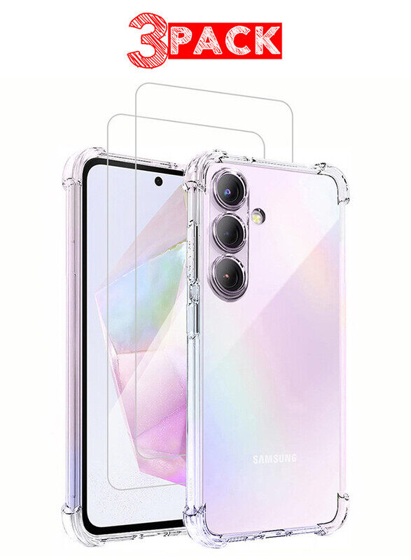 MARGOUN for Samsung Galaxy A35 5G 3 Pack Clear Case and 2 Screen Protectors Ultra Slim Thin Flexible Scratch Resistant Transparent TPU Shockproof Case
MARGOUN for Samsung Galaxy A35 5G 3 Pack Clear Case and 2 Screen Protectors Ultra Slim Thin Flexible Scratch Resistant Transparent TPU Shockproof Case