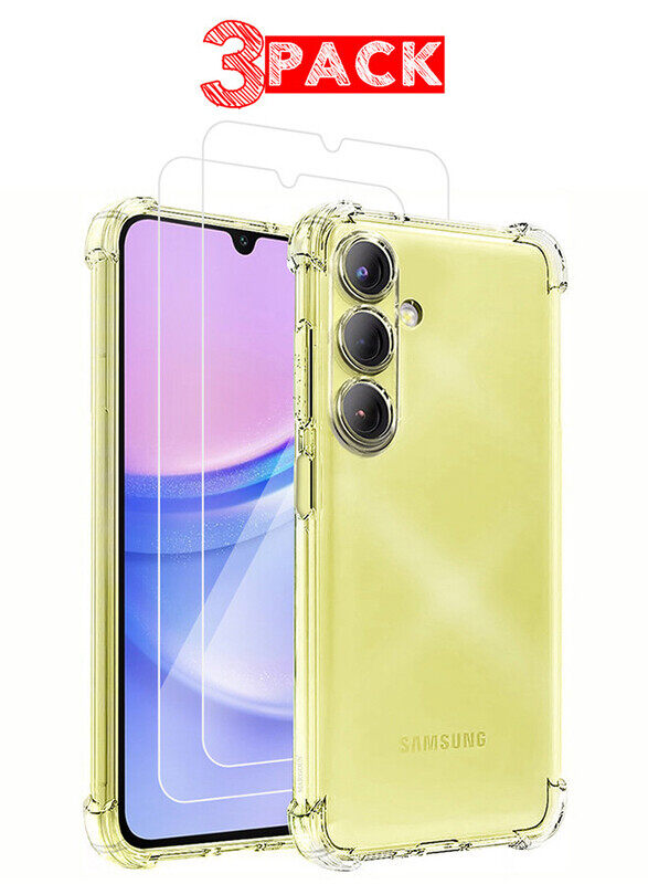 MARGOUN for Samsung Galaxy A15 3 Pack Clear Case and 2 Screen Protectors Ultra Slim Thin Flexible Scratch Resistant Transparent TPU Shockproof Case
MARGOUN for Samsung Galaxy A15 3 Pack Clear Case and 2 Screen Protectors Ultra Slim Thin Flexible Scratch Resistant Transparent TPU Shockproof Case