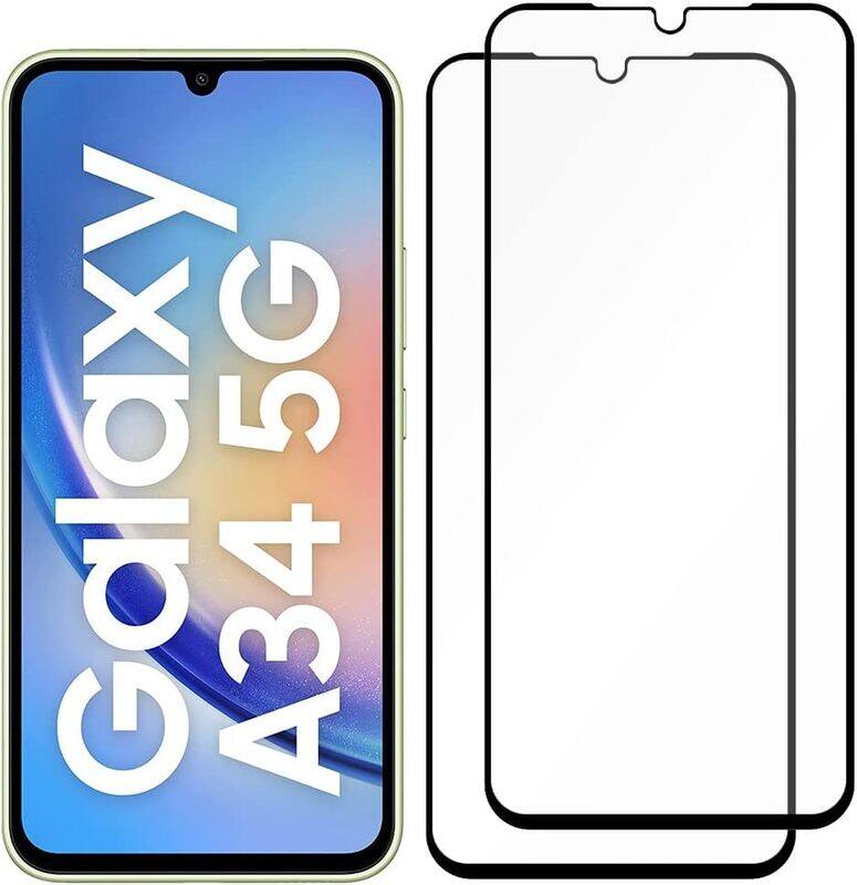 MARGOUN 2 Pack for Samsung Galaxy A34 Screen Protector Side Black Tempered Glass 9H Hardness Anti Finger-Print
MARGOUN 2 Pack for Samsung Galaxy A34 Screen Protector Side Black Tempered Glass 9H Hardness Anti Finger-Print
