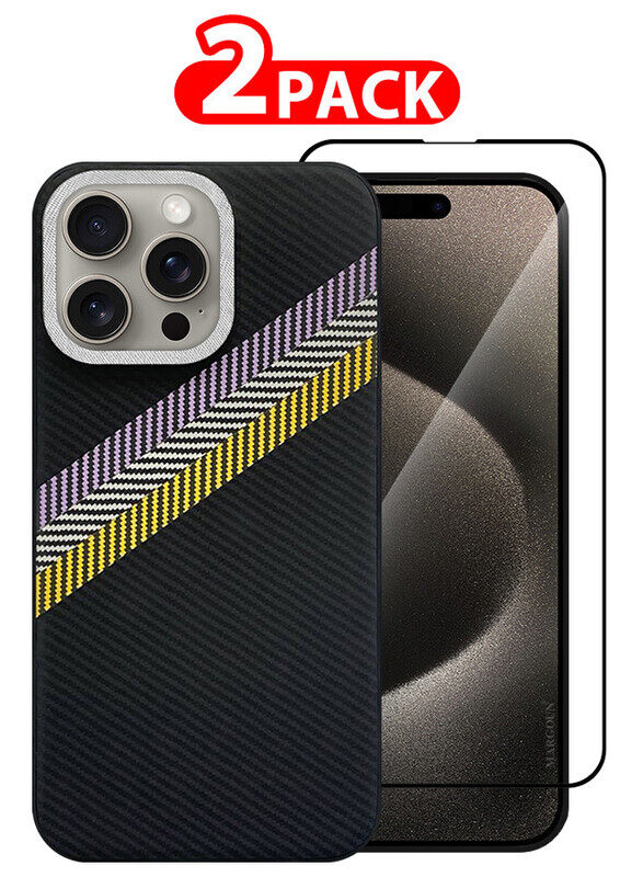 MARGOUN for iPhone 15 Pro 2 Pack Case Cover and Screen Protector Carbon Fiber Pattern Phone Case Slim Shockproof Back Cover
MARGOUN for iPhone 15 Pro 2 Pack Case Cover and Screen Protector Carbon Fiber Pattern Phone Case Slim Shockproof Back Cover
