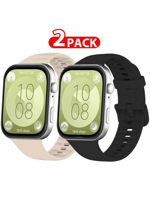 CATANES for Huawei Watch Fit 3 2 Pack Watch Band Soft Silicone Strap for Men Women Stylish Waterproof Watch Band
CATANES for Huawei Watch Fit 3 2 Pack Watch Band Soft Silicone Strap for Men Women Stylish Waterproof Watch Band