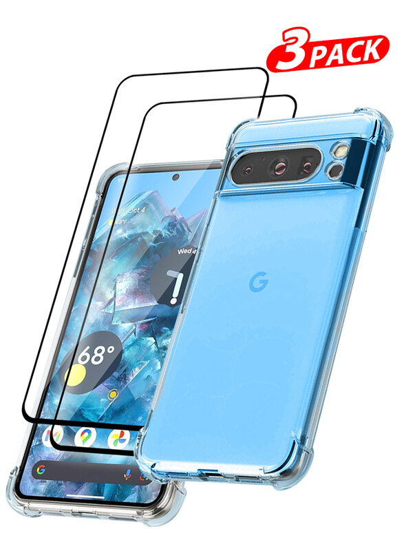 MARGOUN 3 Packs For Google Pixel 8 Pro TPU Case and 2 Screen Protectors Clear Anti-Yellowing Transparent Shockproof Protective Phone Case Scratch Resi
MARGOUN 3 Packs For Google Pixel 8 Pro TPU Case and 2 Screen Protectors Clear Anti-Yellowing Transparent Shockproof Protective Phone Case Scratch Resi