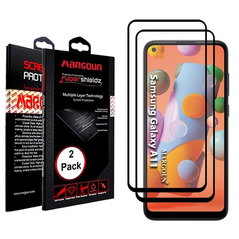 Margoun Samsung Galaxy A11 Mobile Phone Premium Tempered Glass Screen Protector, 2 Pieces, Black
Margoun Samsung Galaxy A11 Mobile Phone Premium Tempered Glass Screen Protector, 2 Pieces, Black