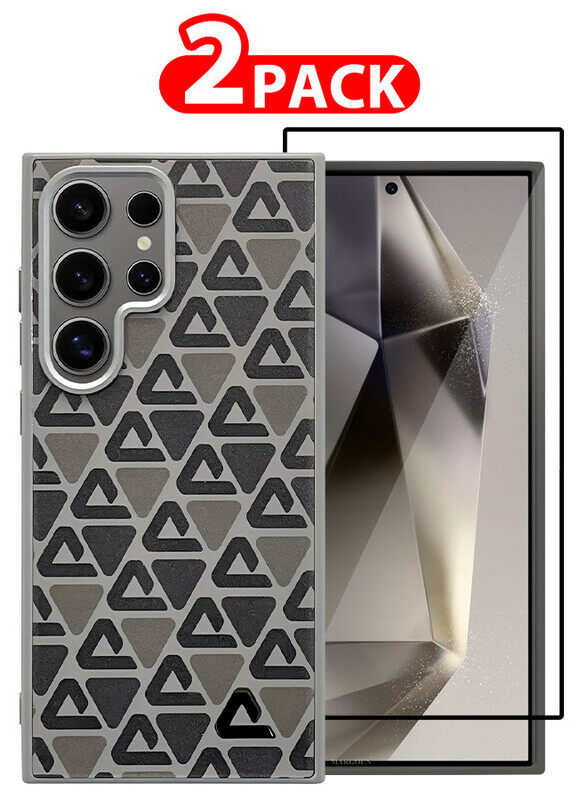 MARGOUN for Samsung Galaxy S24 Ultra 2 Pack Case and Screen Protector Leather Back Cover Triangle Pattern Shockproof Protective Phone Case Brown
MARGOUN for Samsung Galaxy S24 Ultra 2 Pack Case and Screen Protector Leather Back Cover Triangle Pattern Shockproof Protective Phone Case Brown
