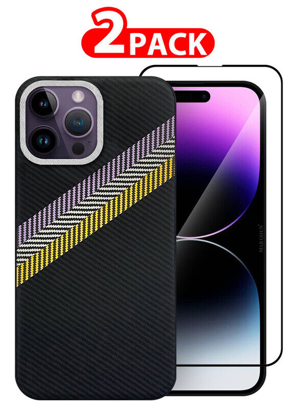 MARGOUN for iPhone 14 Pro Max 2 Pack Case Cover and Screen Protector Carbon Fiber Pattern Phone Case Slim Shockproof Back Cover
MARGOUN for iPhone 14 Pro Max 2 Pack Case Cover and Screen Protector Carbon Fiber Pattern Phone Case Slim Shockproof Back Cover
