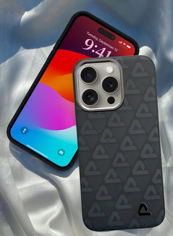 MARGOUN for iPhone 15 Pro Max Case Leather Back Cover Triangle Pattern Shockproof Protective Phone Case Black
MARGOUN for iPhone 15 Pro Max Case Leather Back Cover Triangle Pattern Shockproof Protective Phone Case Black