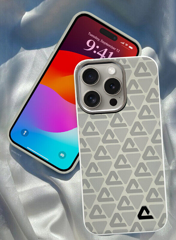 MARGOUN for iPhone 15 Pro Case Leather Back Cover Triangle Pattern Shockproof Protective Phone Case Light Beige
MARGOUN for iPhone 15 Pro Case Leather Back Cover Triangle Pattern Shockproof Protective Phone Case Light Beige