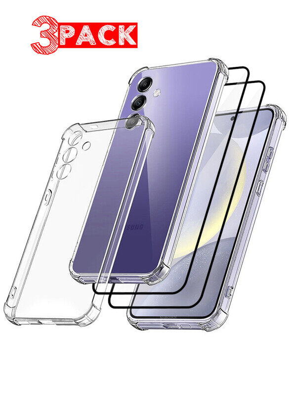 Generic CATANES 3 Packs For Samsung Galaxy S24 Plus Gorilla Case and 2 Screen Protectors Shock-Absorption Flexible Clear TPU Rubber Protective Cell Phone Cove
Generic CATANES 3 Packs For Samsung Galaxy S24 Plus Gorilla Case and 2 Screen Protectors Shock-Absorption Flexible Clear TPU Rubber Protective Cell Phone Cove