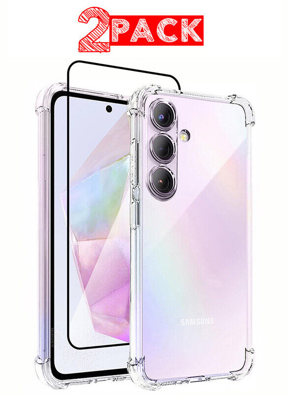 MARGOUN (for Samsung Galaxy A35 5G) 2 Pack Clear Case and Screen Protector Ultra Slim Thin Flexible Scratch Resistant Transparent TPU Shockproof Case
MARGOUN (for Samsung Galaxy A35 5G) 2 Pack Clear Case and Screen Protector Ultra Slim Thin Flexible Scratch Resistant Transparent TPU Shockproof Case