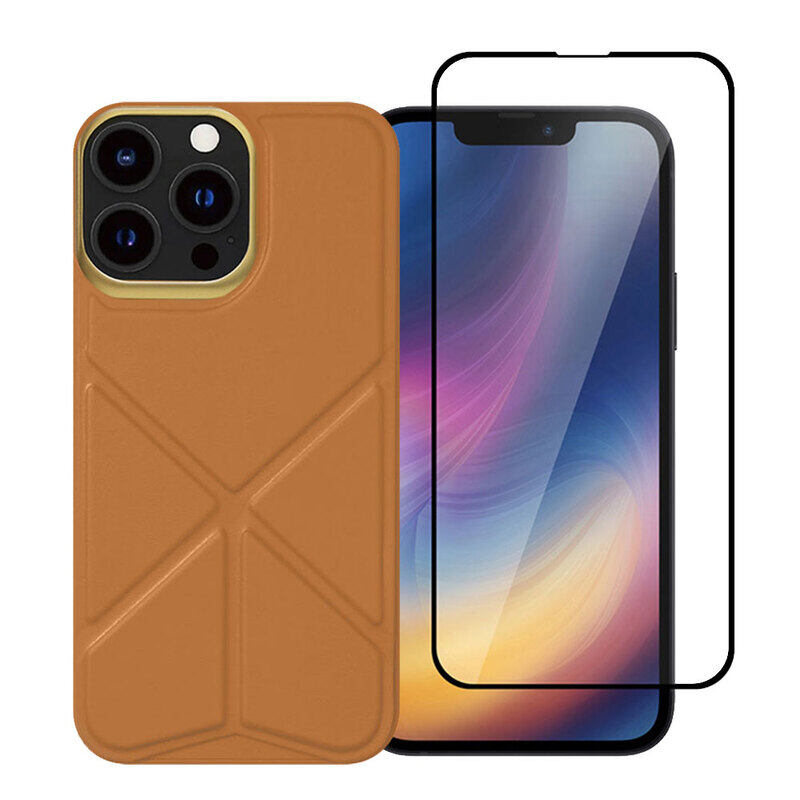 MARGOUN 2 Pack for iPhone 13 Pro Case Cover with Screen Protector Tempered Glass, Full Protection Back Case Series - Brown
MARGOUN 2 Pack for iPhone 13 Pro Case Cover with Screen Protector Tempered Glass, Full Protection Back Case Series - Brown
