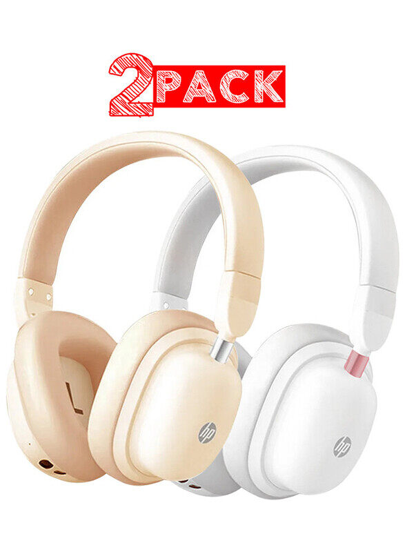 Hp 2 Pack H231R Headphones Wireless Bluetooth 5.3 Sports Extra Long Standby Game Wired Computer Headphones Creamy/White
Hp 2 Pack H231R Headphones Wireless Bluetooth 5.3 Sports Extra Long Standby Game Wired Computer Headphones Creamy/White