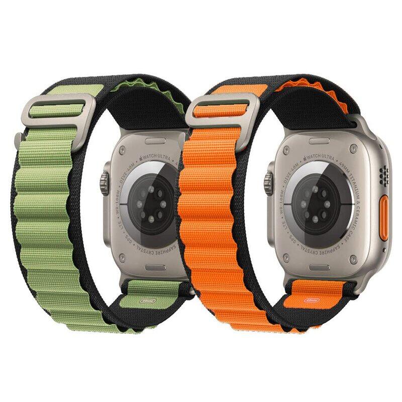 Margoun Alpine Loop Band for Apple Watch 42mm/44mm/45mm/49mm, Orange/Light Green
Margoun Alpine Loop Band for Apple Watch 42mm/44mm/45mm/49mm, Orange/Light Green