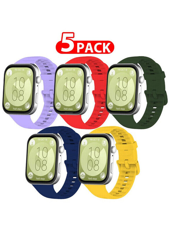 CATANES for Huawei Watch Fit 3 5 Pack Watch Band Soft Silicone Strap for Men Women Stylish Waterproof Watch Band
CATANES for Huawei Watch Fit 3 5 Pack Watch Band Soft Silicone Strap for Men Women Stylish Waterproof Watch Band