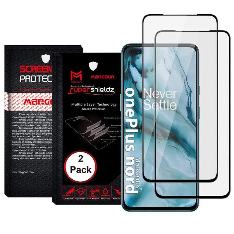 Margoun Oneplus Nord Mobile Phone 3D Tempered Glass Screen Protector, 2 Pieces, Black
Margoun Oneplus Nord Mobile Phone 3D Tempered Glass Screen Protector, 2 Pieces, Black
