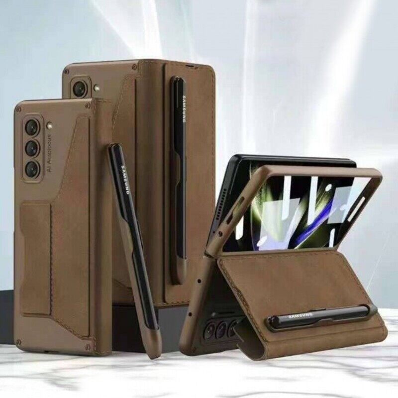 Not Applicable MARGOUN For Samsung Galaxy Z Fold5 Case with S Pen Holder Leather Case Screen Protector with Card Slot and Kickstand Function/Brown
Not Applicable MARGOUN For Samsung Galaxy Z Fold5 Case with S Pen Holder Leather Case Screen Protector with Card Slot and Kickstand Function/Brown
