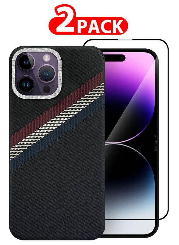 MARGOUN for iPhone 14 Pro Max 2 Pack Case Cover and Screen Protector Carbon Fiber Pattern Phone Case Slim Shockproof Back Cover
MARGOUN for iPhone 14 Pro Max 2 Pack Case Cover and Screen Protector Carbon Fiber Pattern Phone Case Slim Shockproof Back Cover