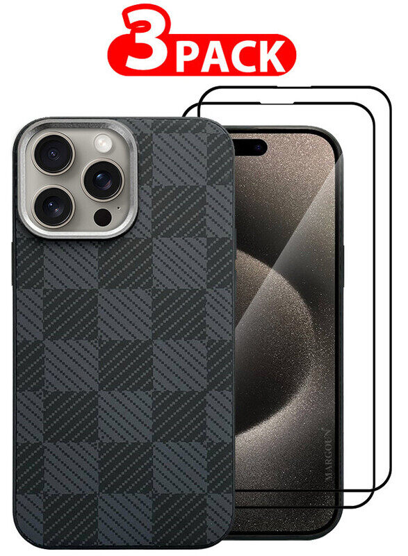 MARGOUN for iPhone 15 Pro Max Case Cover and 2 Screen Protectors 2024 New Pattern Aramid Carbon Fiber Phone Case Slim & Light Design
MARGOUN for iPhone 15 Pro Max Case Cover and 2 Screen Protectors 2024 New Pattern Aramid Carbon Fiber Phone Case Slim & Light Design
