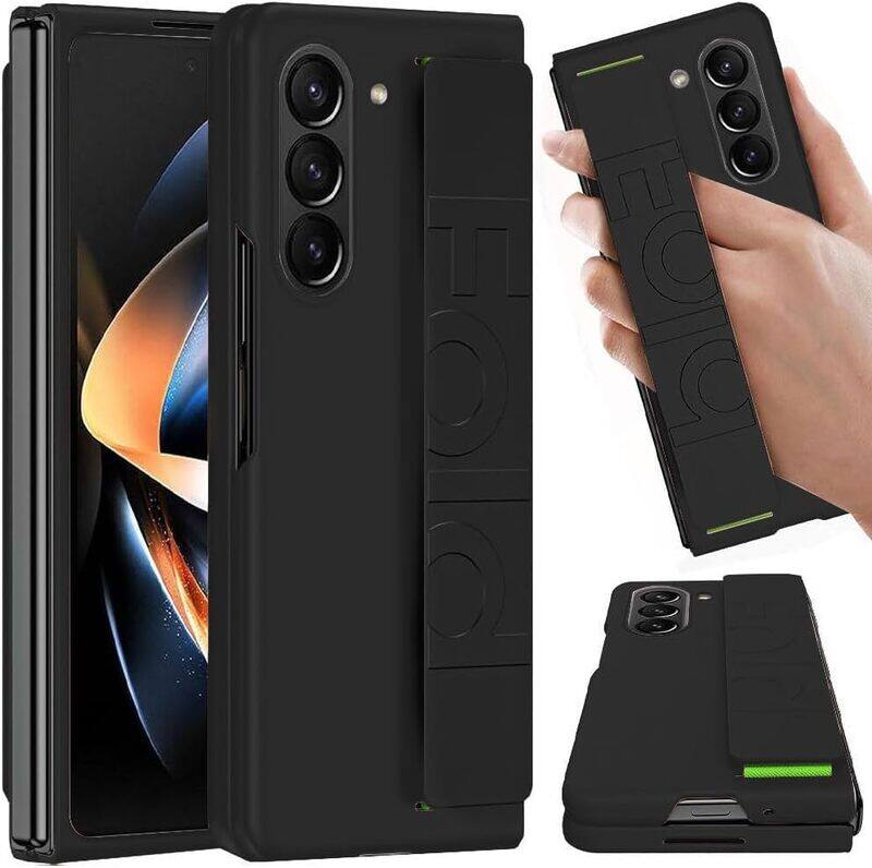 MARGOUN For Samsung Galaxy Z Fold 5 Case Silicone Grip Cover with Wrist Strap Holder (Black)
MARGOUN For Samsung Galaxy Z Fold 5 Case Silicone Grip Cover with Wrist Strap Holder (Black)