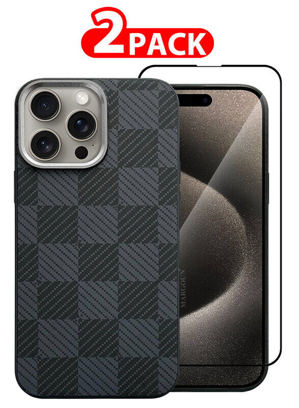 MARGOUN for iPhone 15 Pro Case Cover and Screen Protector 2024 New Pattern Aramid Carbon Fiber Phone Case Slim & Light Design
MARGOUN for iPhone 15 Pro Case Cover and Screen Protector 2024 New Pattern Aramid Carbon Fiber Phone Case Slim & Light Design