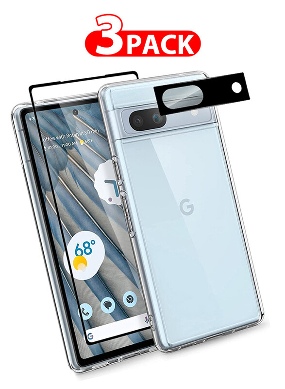 MARGOUN 3 Packs For Google Pixel 7a TPU Case and Screen Protector and Camera Lens Protector Clear Anti-Yellowing Transparent Shockproof Protective Pho
MARGOUN 3 Packs For Google Pixel 7a TPU Case and Screen Protector and Camera Lens Protector Clear Anti-Yellowing Transparent Shockproof Protective Pho