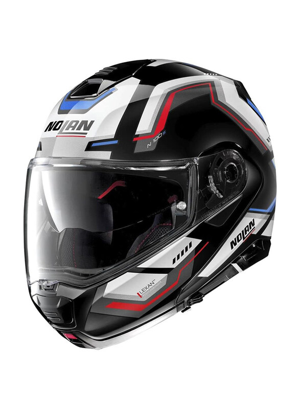 Nolan N100-5 Upwind N-Com 63 Flip-Up Motorcycle Helmet, Large, Black/White/Red
Nolan N100-5 Upwind N-Com 63 Flip-Up Motorcycle Helmet, Large, Black/White/Red