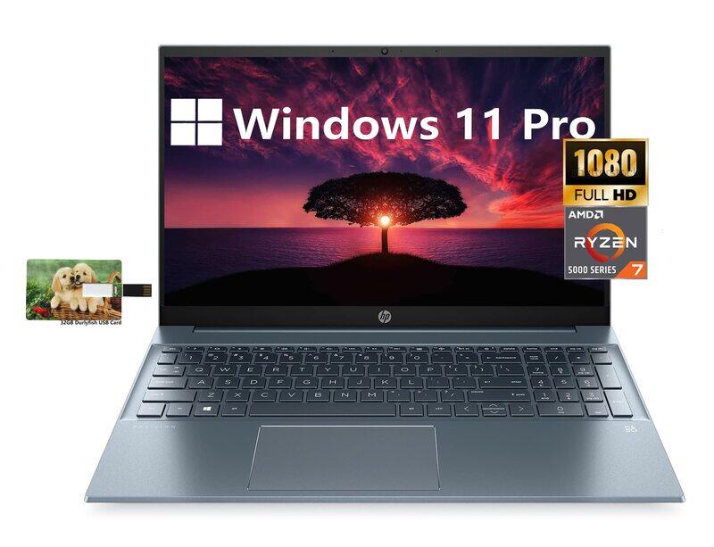 HP Pavilion Business Laptop, 15.6 inch FHD 1080P IPS Display, AMD Ryzen 7 5700U(Beat i7-1180G7), 1TB SSD, 32GB RAM, Wi-Fi, HDMI, Numpad, 32GB USB Card
HP Pavilion Business Laptop, 15.6 inch FHD 1080P IPS Display, AMD Ryzen 7 5700U(Beat i7-1180G7), 1TB SSD, 32GB RAM, Wi-Fi, HDMI, Numpad, 32GB USB Card