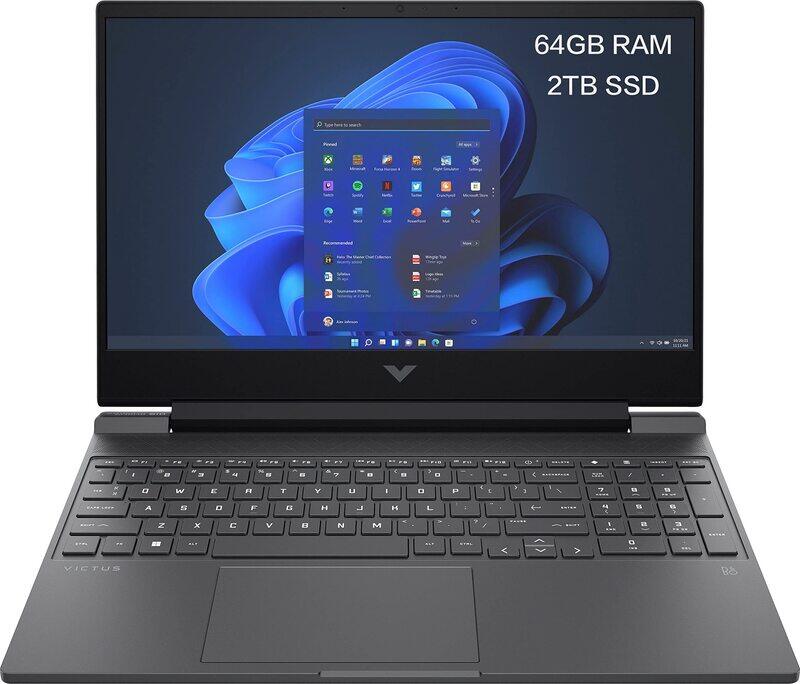 HP Newest Victus Gaming Laptop, 15.6-inch FHD 144Hz Display, Intel i7-12650H, 2TB SSD, 64GB RAM, NVIDIA RTX 3050Ti Graphic Card, Backlit Keyboard, Win
HP Newest Victus Gaming Laptop, 15.6-inch FHD 144Hz Display, Intel i7-12650H, 2TB SSD, 64GB RAM, NVIDIA RTX 3050Ti Graphic Card, Backlit Keyboard, Win