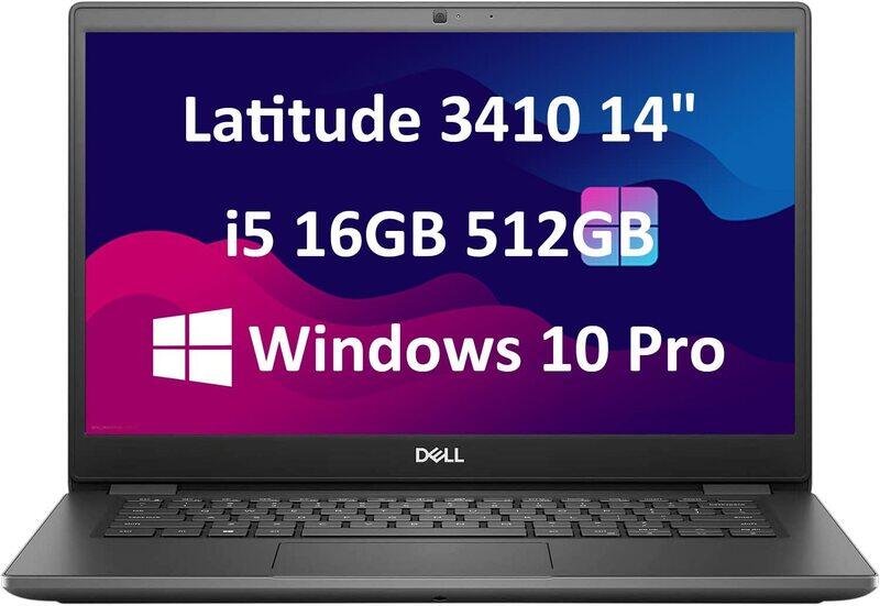 DELL Latitude 3410 3000 Laptop, 14" FHD Display, Intel Quad-Core i5-10210U, 512GB PCIe SSD, 16GB RAM, Intel UHD 620 Graphic Card, EN KB, Black
DELL Latitude 3410 3000 Laptop, 14" FHD Display, Intel Quad-Core i5-10210U, 512GB PCIe SSD, 16GB RAM, Intel UHD 620 Graphic Card, EN KB, Black
