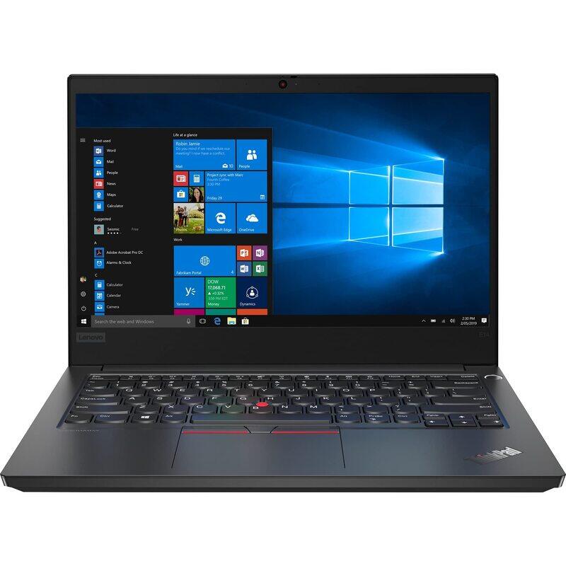 Lenovo ThinkPad E14 Laptop, 14" FHD Display, Intel Core i5 10210U 10th Gen, 256 GB SSD, 8GB RAM, Intel UHD Graphics 620, Win 10 Pro, Black
Lenovo ThinkPad E14 Laptop, 14" FHD Display, Intel Core i5 10210U 10th Gen, 256 GB SSD, 8GB RAM, Intel UHD Graphics 620, Win 10 Pro, Black