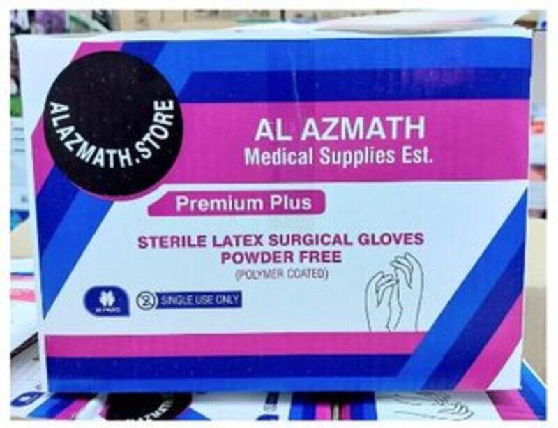 Alazmath Sterile Surgical Latex Powder Free Hand Gloves Size 7 - Pack of 50 Pairs
Alazmath Sterile Surgical Latex Powder Free Hand Gloves Size 7 - Pack of 50 Pairs