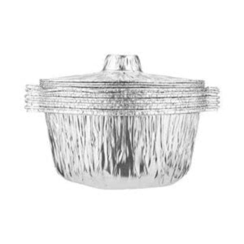 Generic 100-Piece 9cm Disposable Aluminium Foil Food Container With Hood, Silver
Generic 100-Piece 9cm Disposable Aluminium Foil Food Container With Hood, Silver