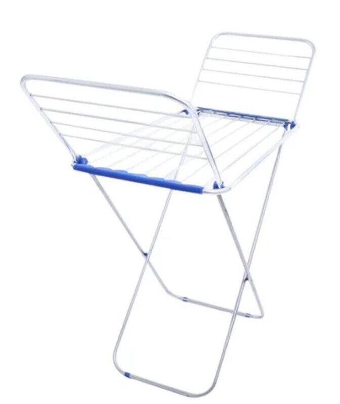 Generic Strong Tubular Rods-Steel Multi-Functional Winged Durable and Foldable Clothes Drying Rack, White/Blue
Generic Strong Tubular Rods-Steel Multi-Functional Winged Durable and Foldable Clothes Drying Rack, White/Blue