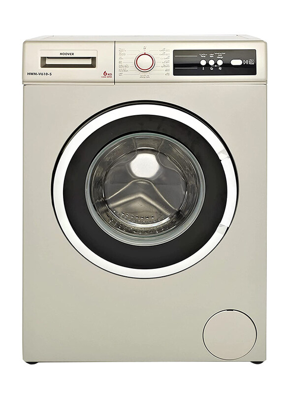 Hoover 6 Kg 1000 RPM Front Load Fully Automatic Washing Machine, HWM-V610-S, Silver
Hoover 6 Kg 1000 RPM Front Load Fully Automatic Washing Machine, HWM-V610-S, Silver