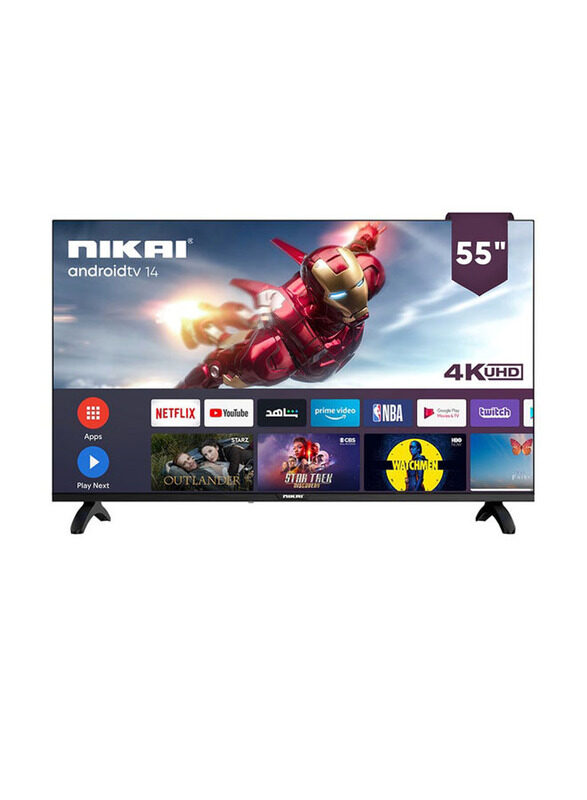 Nikai 55-Inch 4K UHD Smart LED TV with Built-In Wi-Fi & DLNA, UHD55SLED / UHD5510SLED, Black
Nikai 55-Inch 4K UHD Smart LED TV with Built-In Wi-Fi & DLNA, UHD55SLED / UHD5510SLED, Black