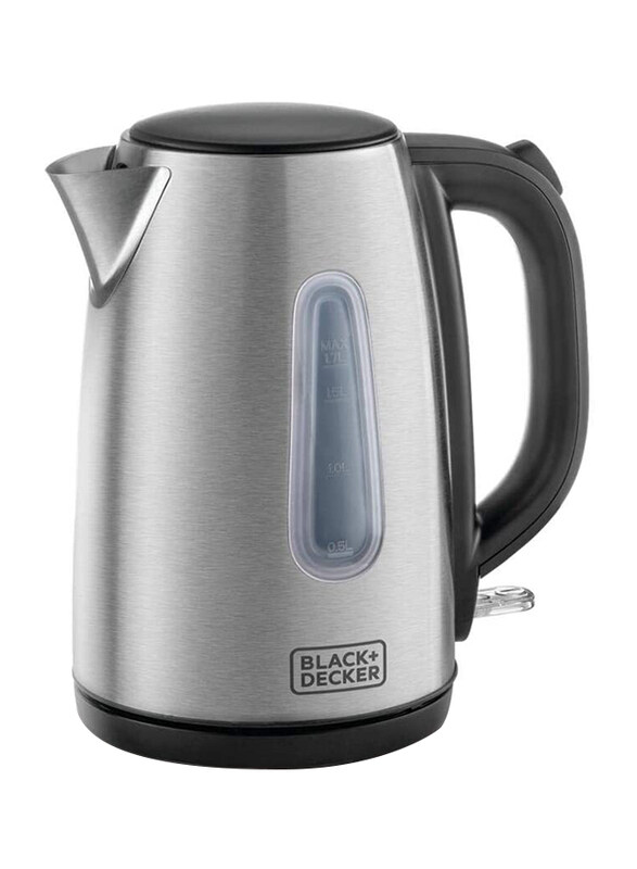 Black+Decker 1.7L Concealed Coil Stainless Steel Kettle, 2000W, JC450-B5, Silver
Black+Decker 1.7L Concealed Coil Stainless Steel Kettle, 2000W, JC450-B5, Silver