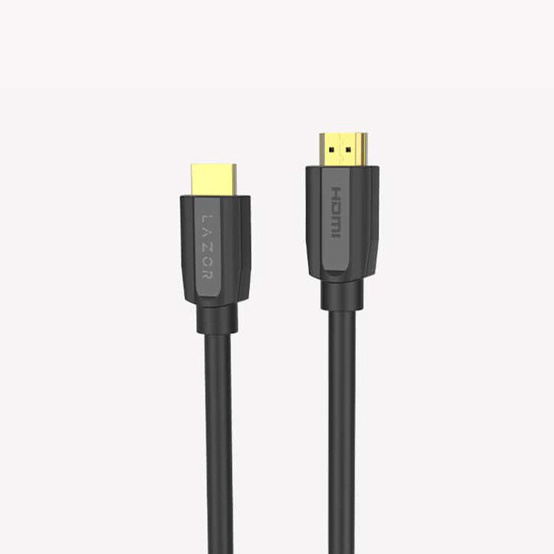 Lazor HD02 HDMI Cable 24K Gold-Plated Connectors, 4K Ultra HD Cable,With 18Gbps High-Speed Band Width, 4K 60Hz, HDMI To HDMI, Widely Compatible (Lapt
Lazor HD02 HDMI Cable 24K Gold-Plated Connectors, 4K Ultra HD Cable,With 18Gbps High-Speed Band Width, 4K 60Hz, HDMI To HDMI, Widely Compatible (Lapt