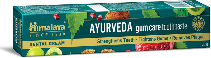 Himalaya Ayurveda Gum Care Toothpaste Strengthens Teeth, Tightens Gums & Removes Plaque 80 grams
Himalaya Ayurveda Gum Care Toothpaste Strengthens Teeth, Tightens Gums & Removes Plaque 80 grams