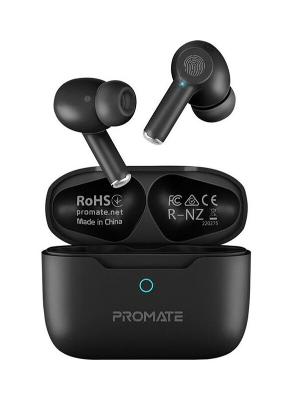 Promate True Wireless In-Ear Active Noise Cancelling Bluetooth V5.3 Earphones With Mic 25H Playback Time Intelligent Touch Controls And Charging Case,
Promate True Wireless In-Ear Active Noise Cancelling Bluetooth V5.3 Earphones With Mic 25H Playback Time Intelligent Touch Controls And Charging Case,