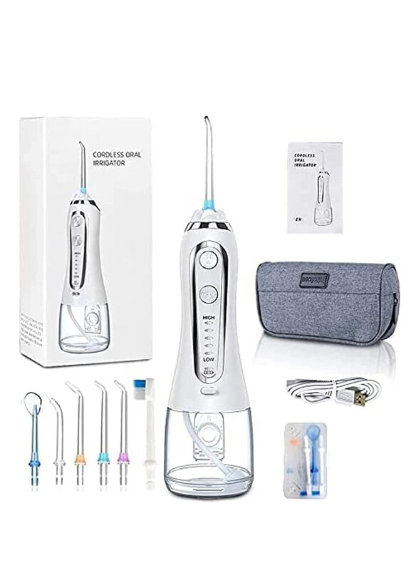 Specton Cordless Oral Irrigator Portable Rechargeable Water Dental Flossers with 5 Modes, White
Specton Cordless Oral Irrigator Portable Rechargeable Water Dental Flossers with 5 Modes, White