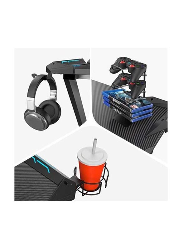 Generic Eureka Ergonomic Cup Holder + Headset Hook Controller Game Rack Metal Gaming Accessories Bundle for PlayStation 4, Black
Generic Eureka Ergonomic Cup Holder + Headset Hook Controller Game Rack Metal Gaming Accessories Bundle for PlayStation 4, Black