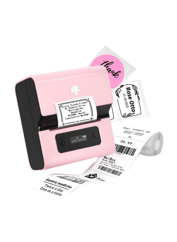 Phomemo Label Maker M221 Address Label Printer 3’’ Portable Bluetooth Label Maker Machine, Pink
Phomemo Label Maker M221 Address Label Printer 3’’ Portable Bluetooth Label Maker Machine, Pink
