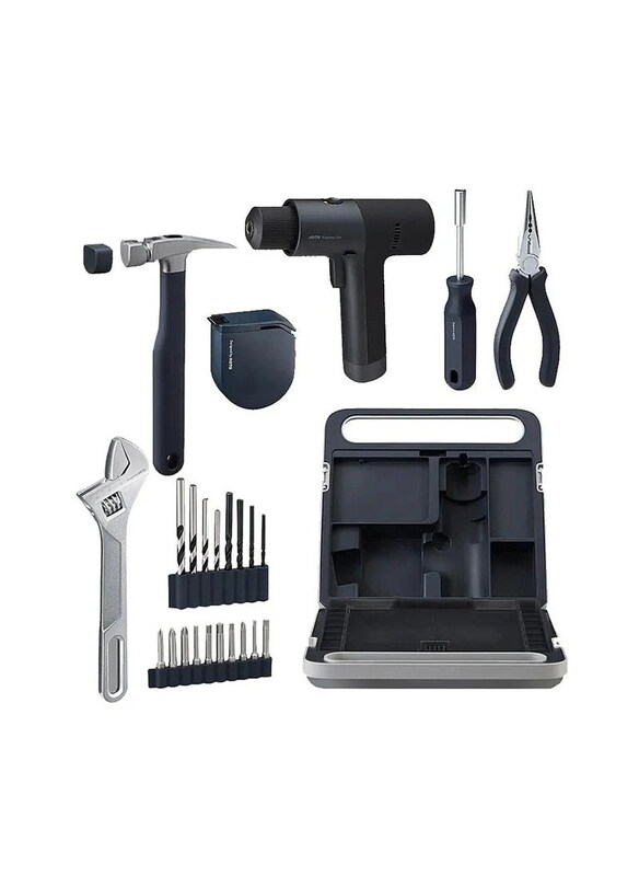 Hoto 12V Brushless Electric Drill Kit QWDZGJ001 Tool Set with Different Tools, Black
Hoto 12V Brushless Electric Drill Kit QWDZGJ001 Tool Set with Different Tools, Black