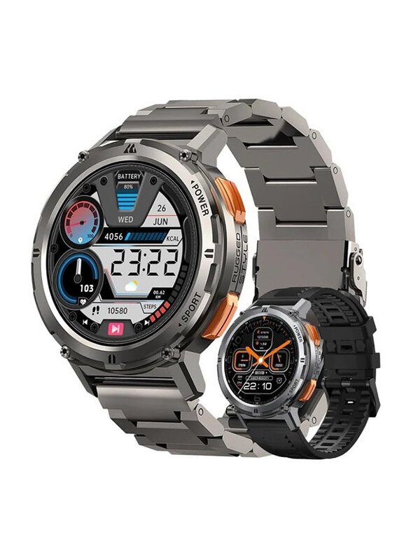 Kospet Tank T2 SP 1.43 Inch Smartwatch with Amoled Display & Bluetooth Calling, Silver
Kospet Tank T2 SP 1.43 Inch Smartwatch with Amoled Display & Bluetooth Calling, Silver