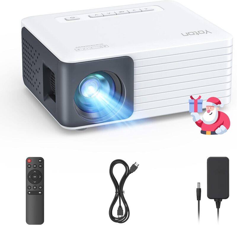 YOTON Mini Projector Portable Phone Projector 1080P Supported Christmas Gift 120 ANSI Brightness Home Projector Y3 Compatible with TV
YOTON Mini Projector Portable Phone Projector 1080P Supported Christmas Gift 120 ANSI Brightness Home Projector Y3 Compatible with TV