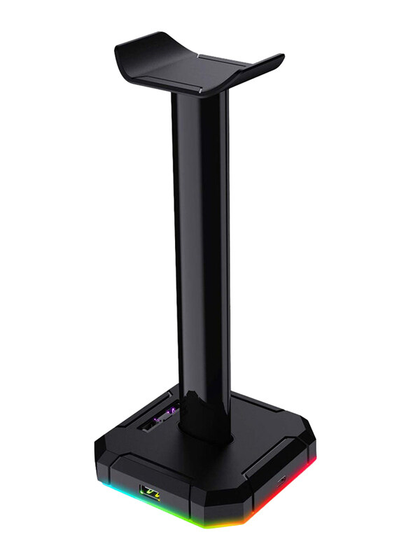 Multiple Redragon Scepter Pro RGB Backlit Gaming Headphone Stand with 10 RGB Lighting Modes & 4 USB Ports, HA300, Black
Multiple Redragon Scepter Pro RGB Backlit Gaming Headphone Stand with 10 RGB Lighting Modes & 4 USB Ports, HA300, Black