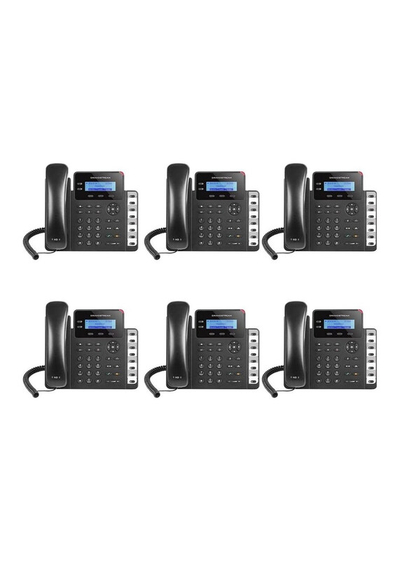 GrandStream GXP1628 Bundle of 6 Gigabit IP Phone, 2 Lines PoE LCD display HD Audio, Black
GrandStream GXP1628 Bundle of 6 Gigabit IP Phone, 2 Lines PoE LCD display HD Audio, Black