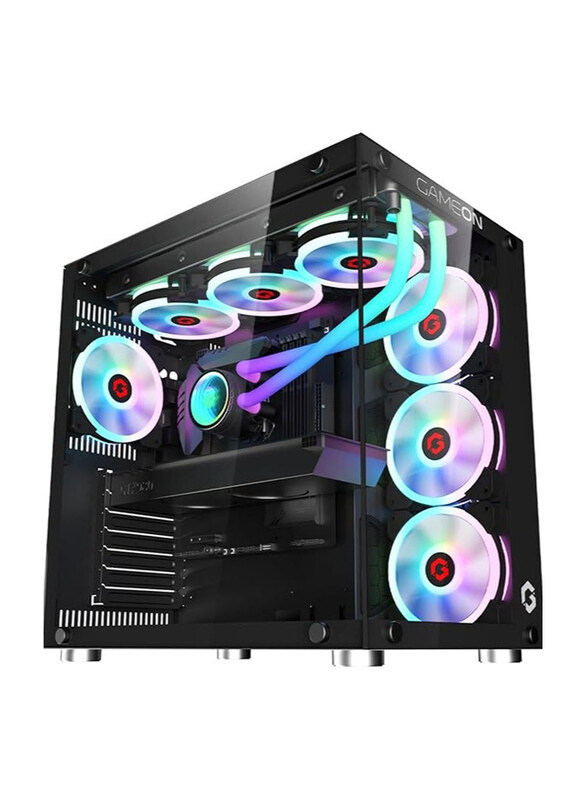 Generic Gameon Emperor Midnight I Series Mid Tower Gaming Case for PC Games, Black
Generic Gameon Emperor Midnight I Series Mid Tower Gaming Case for PC Games, Black